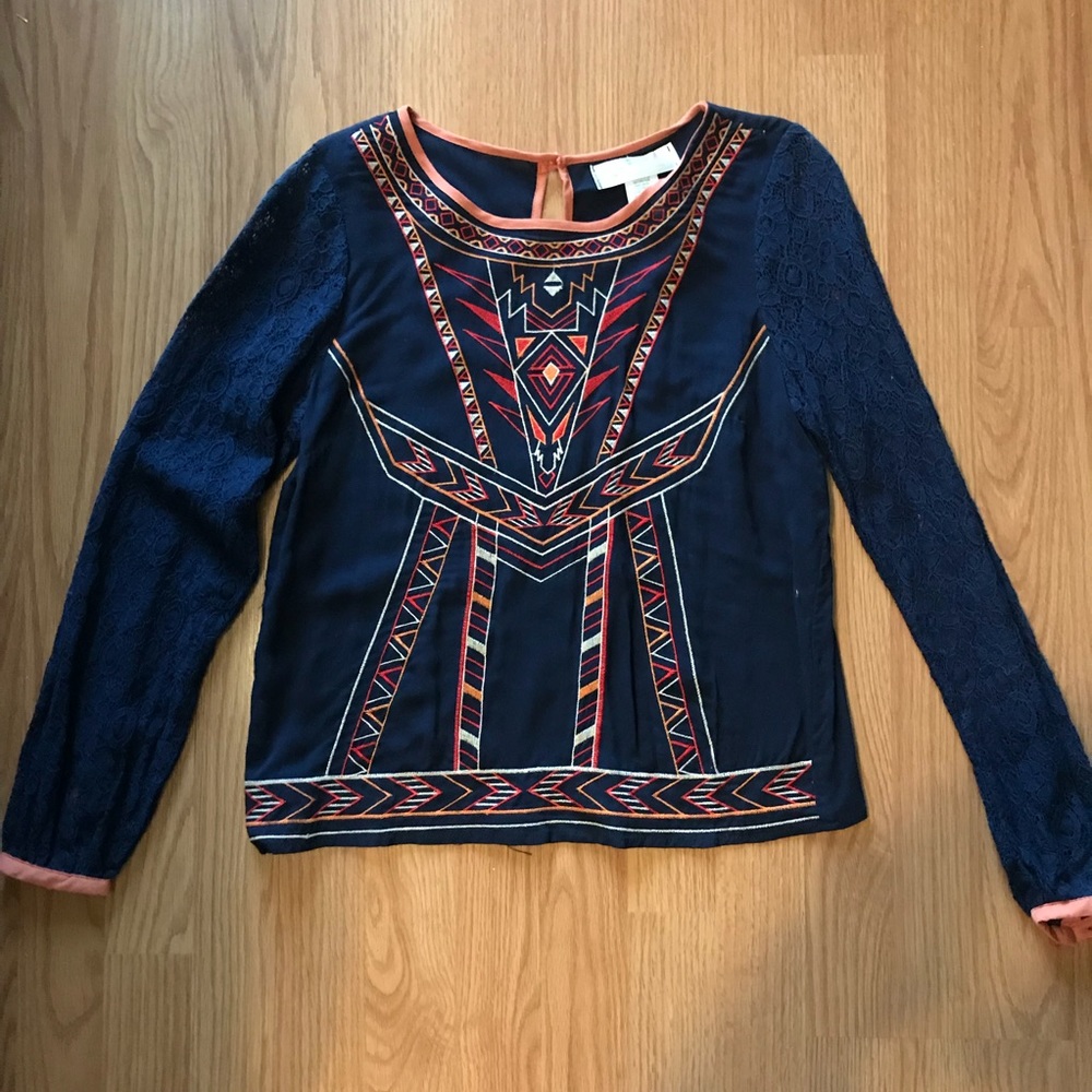Dressy navy shirt